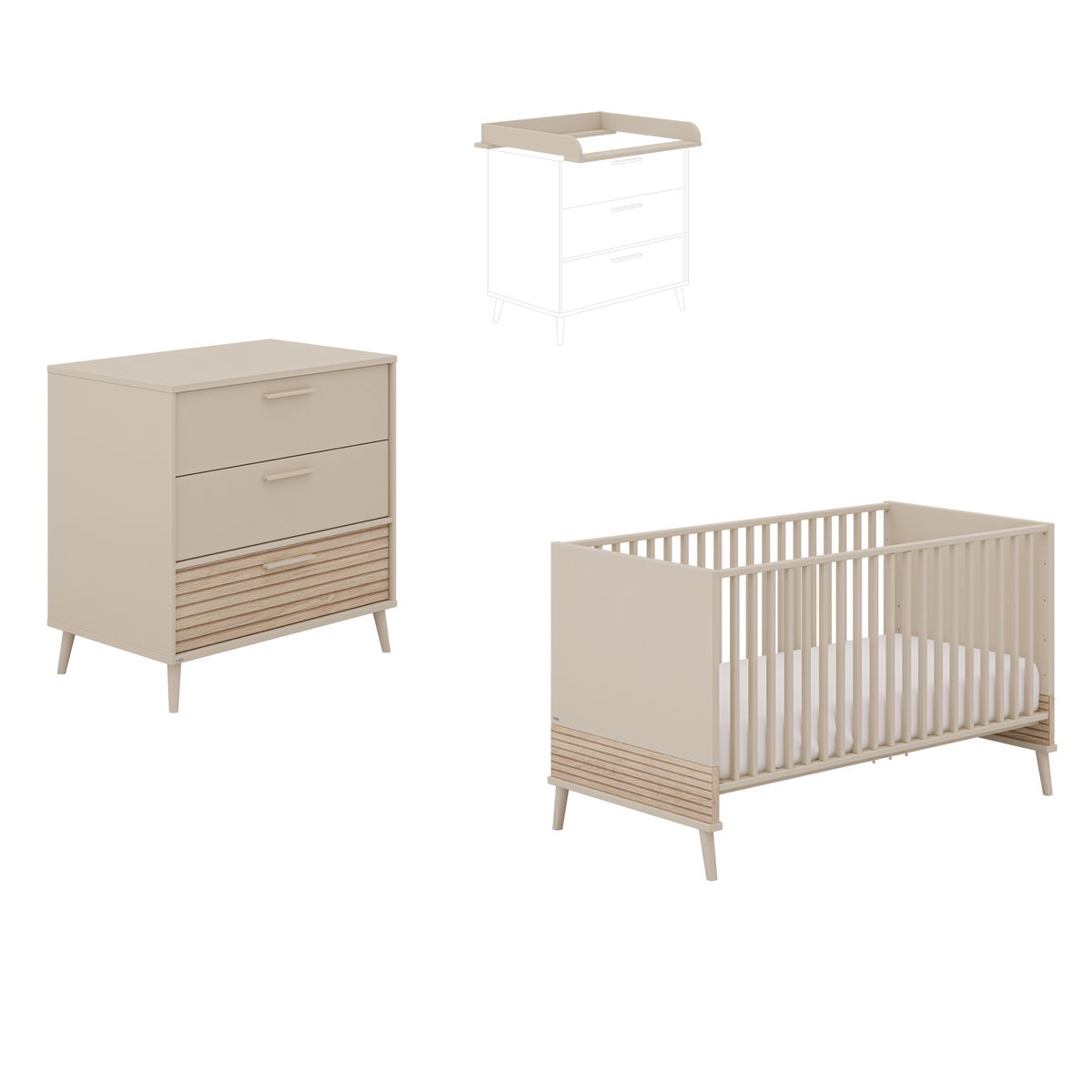 Paidi Eefje Sparset schmal Cashmere-Beige / Groovy-Oak