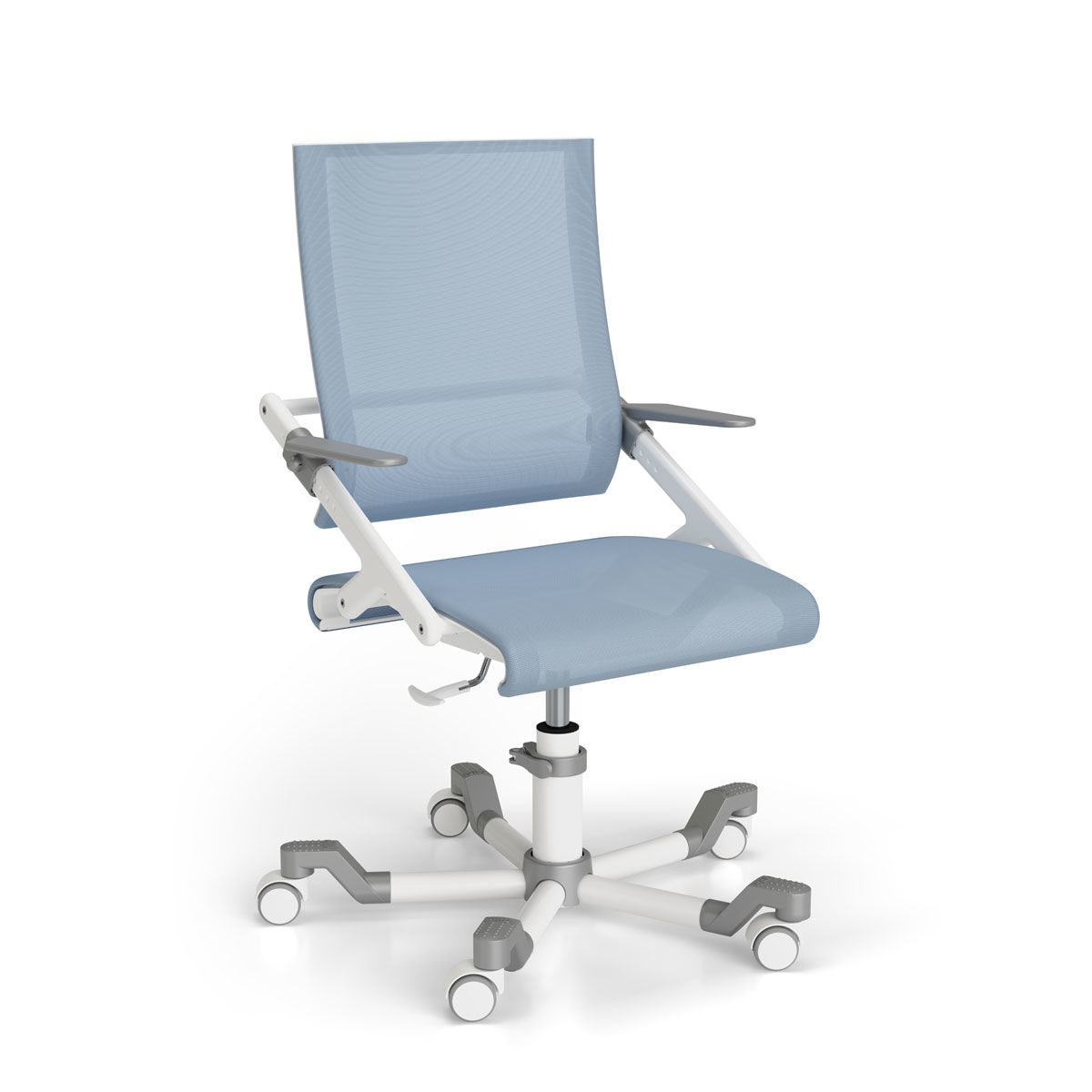Paidi Ypso Schreibtischstuhl Hellblau höhenverstellbar | Ergonomie & Design