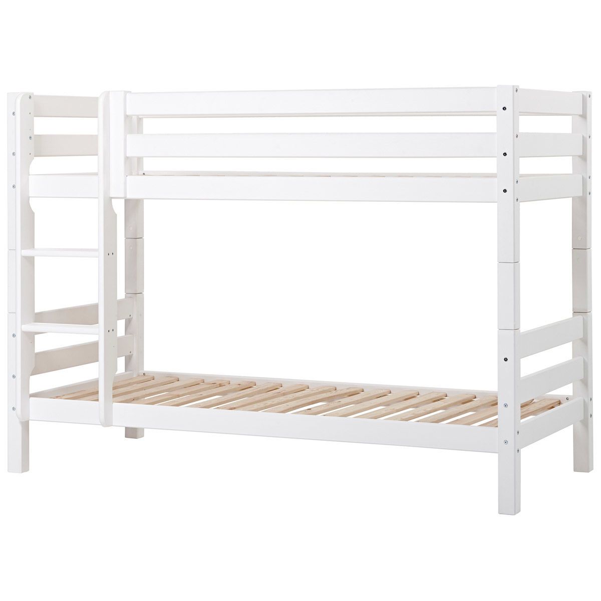 Hoppekids Etagenbett ECO Luxury  90x200 cm mit gerader Leiter & Absturzsicherung