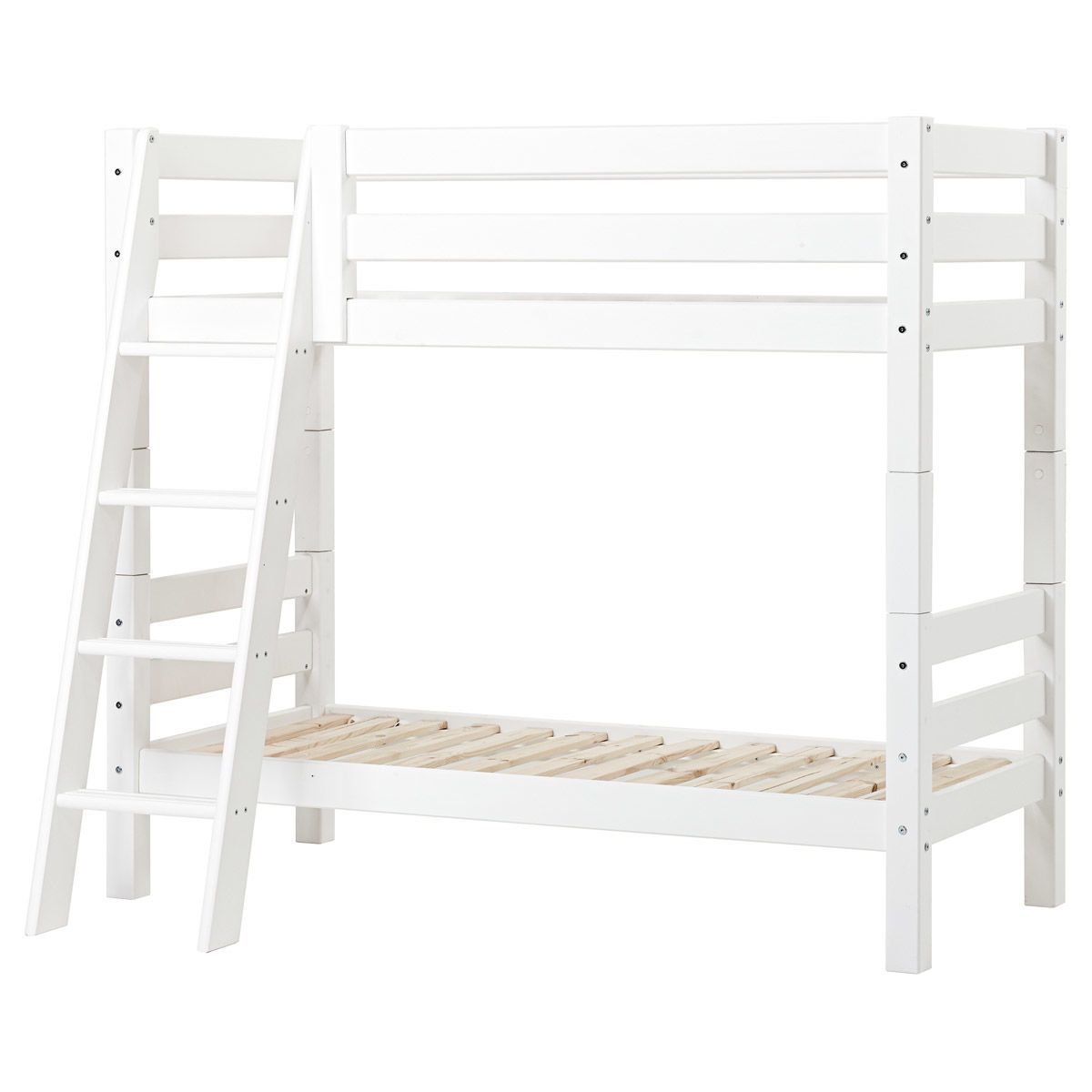 Hoppekids Etagenbett ECO Luxury  70x160 cm mit schräger Leiter & Absturzsicherung