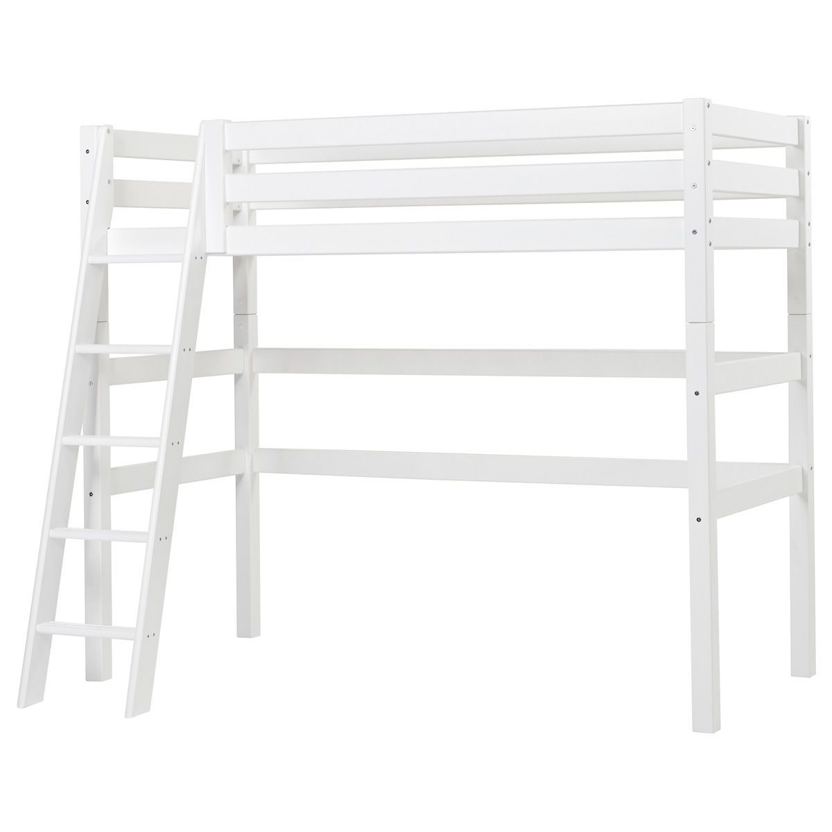 Hoppekids Hochbett ECO Luxury  90x200 cm mit schräger Leiter & Absturzsicherung