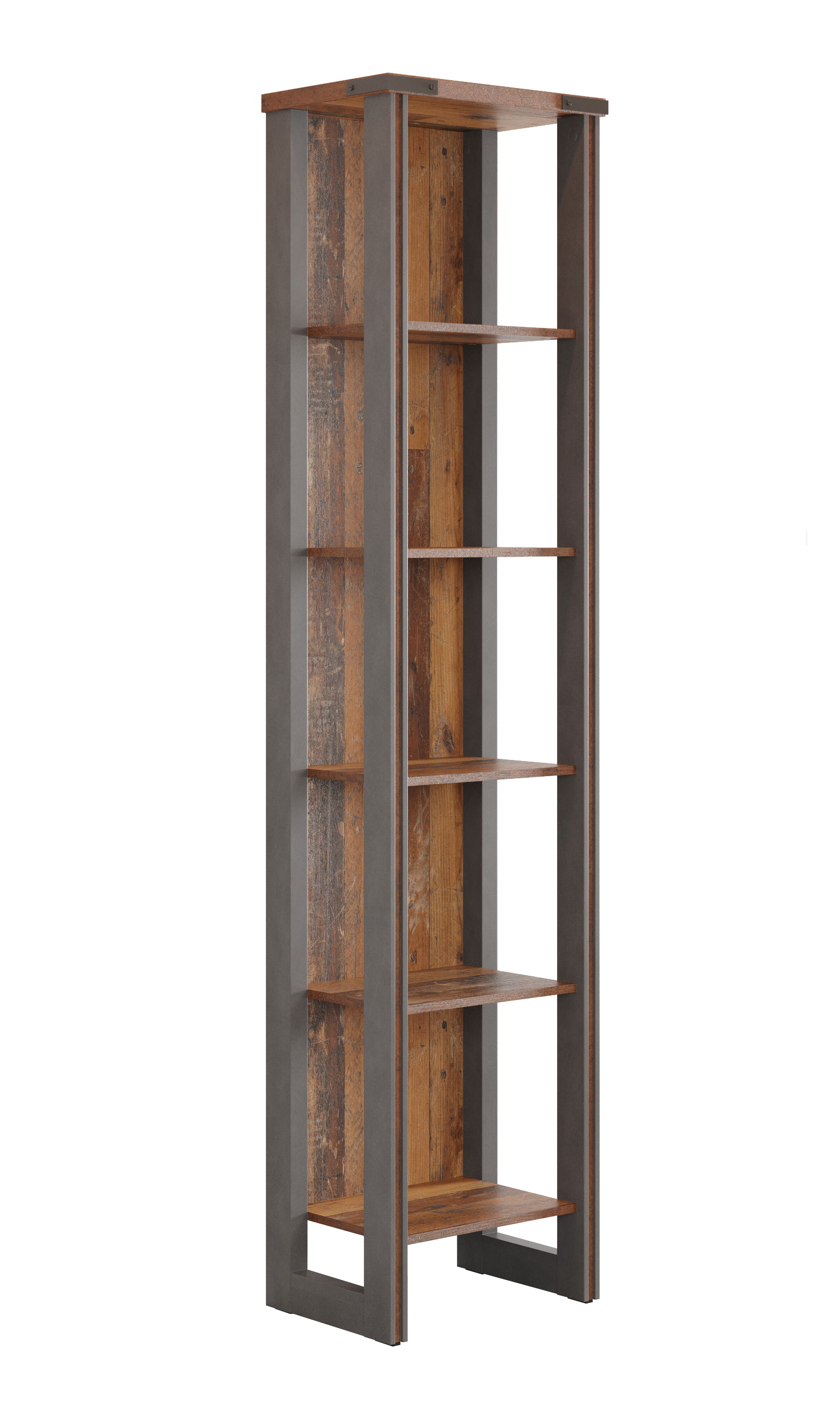 trendteam Büroregal schmal hoch Prime Old Wood / Matera NB