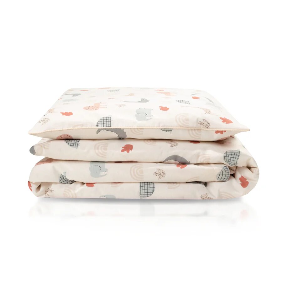 Zöllner Bettwäsche Organic Wild Friends Decke 80x80 cm / Kissen 35x40 cm