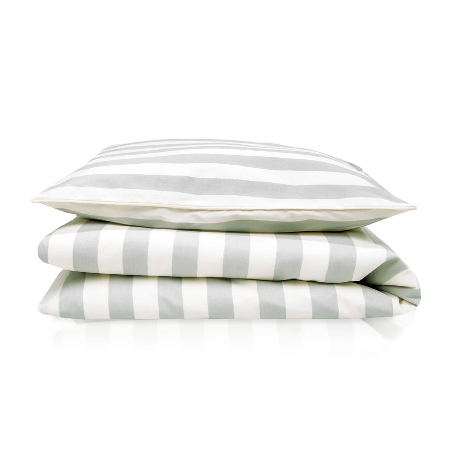 Zöllner Bettwäsche Organic Stripest Decke 80x80 cm / Kissen 35x40 cm