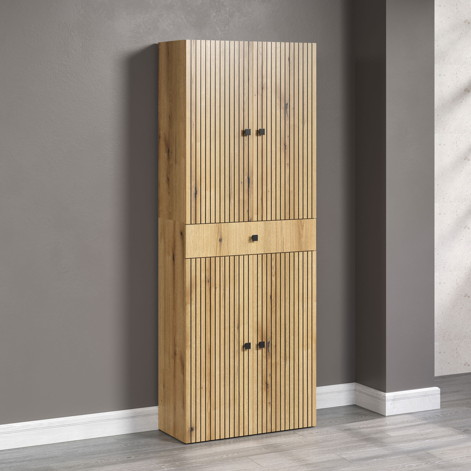 trendteam Pure Bliss Hochschrank breit Evoke Eiche