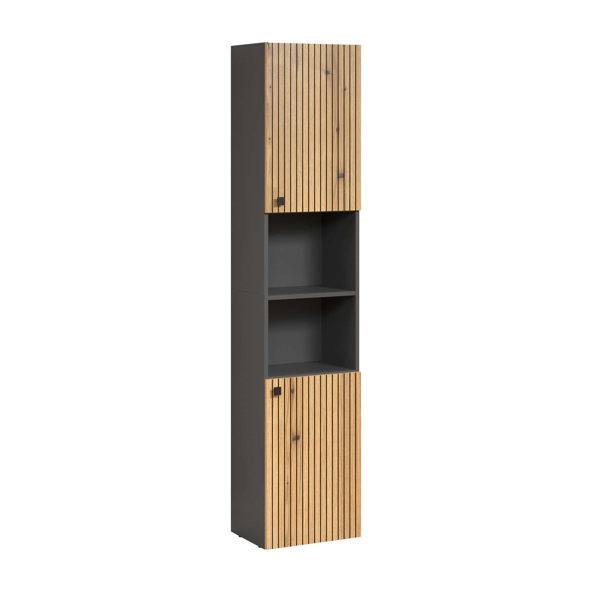 trendteam Pure Bliss Hochschrank Anthrazit Evoke Eiche
