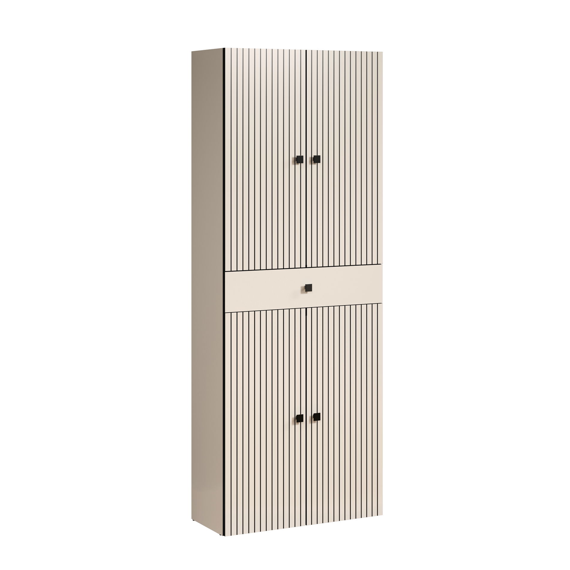 trendteam Pure Bliss Hochschrank breit Kashmir Hellgrau