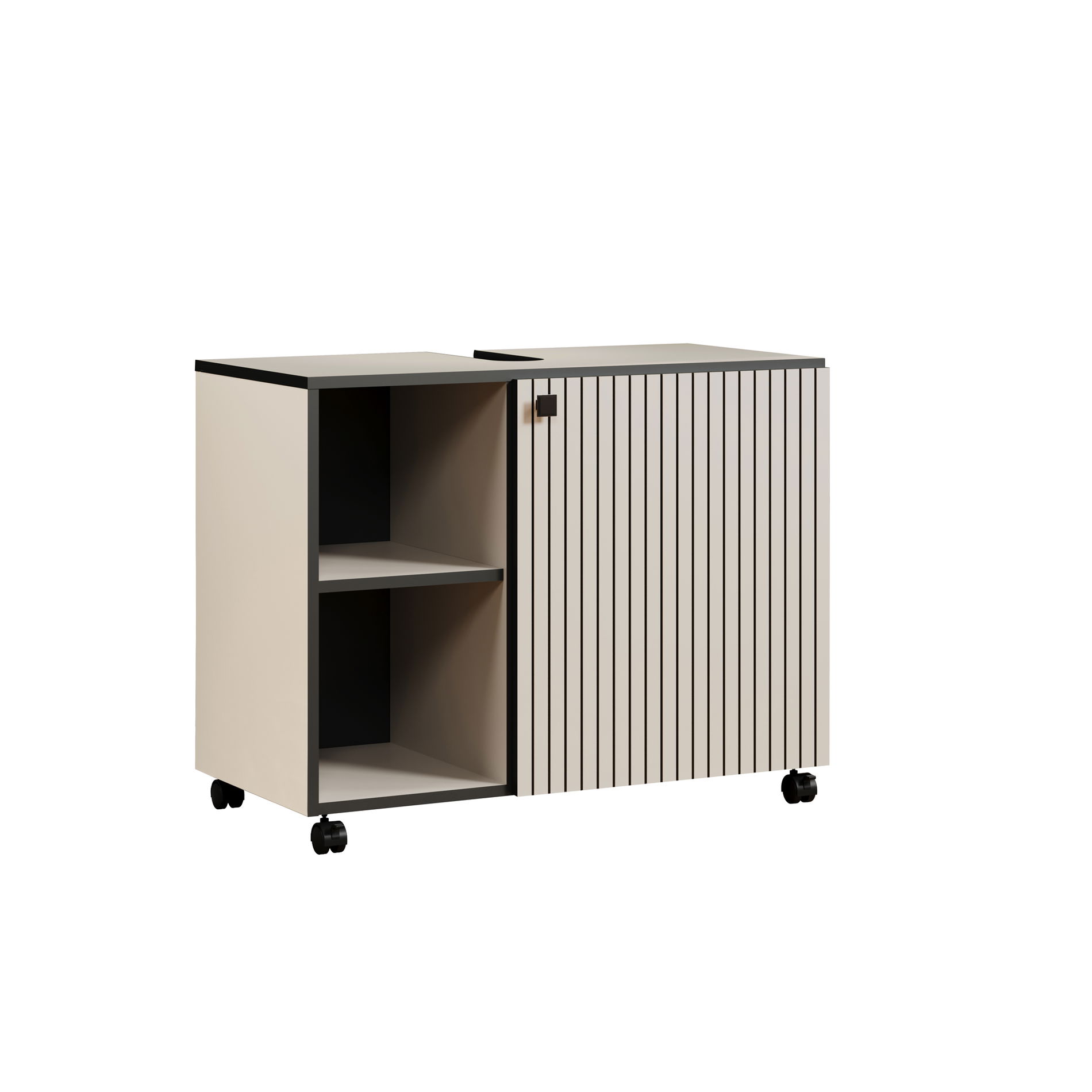 trendteam Pure Bliss Waschbeckenunterschrank Kashmir Hellgrau