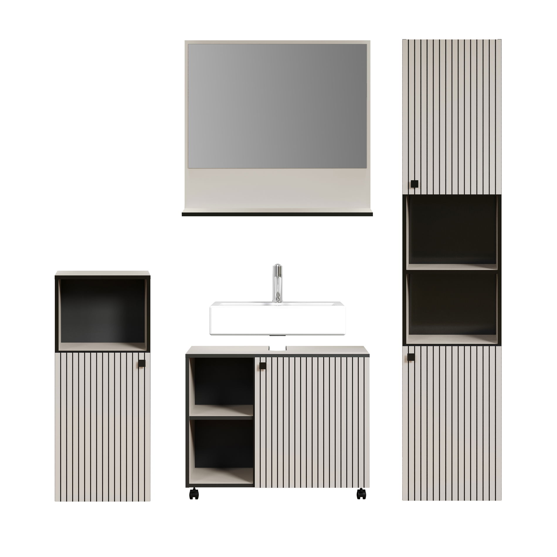 trendteam Pure Bliss Badmöbel Kashmir Hellgrau