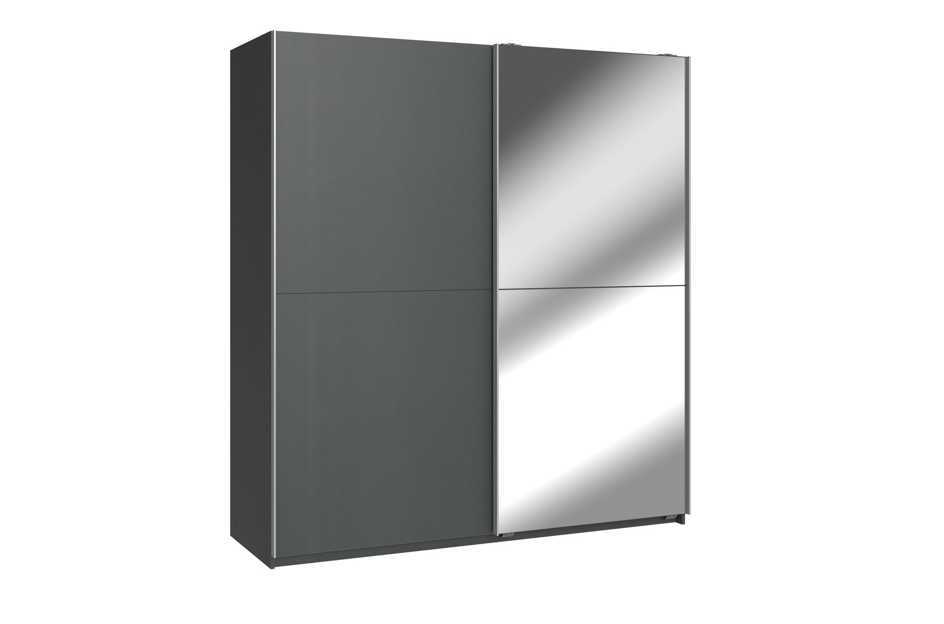 Wimex Queen Kleiderschrank 179 cm 1 Spiegel Grafit