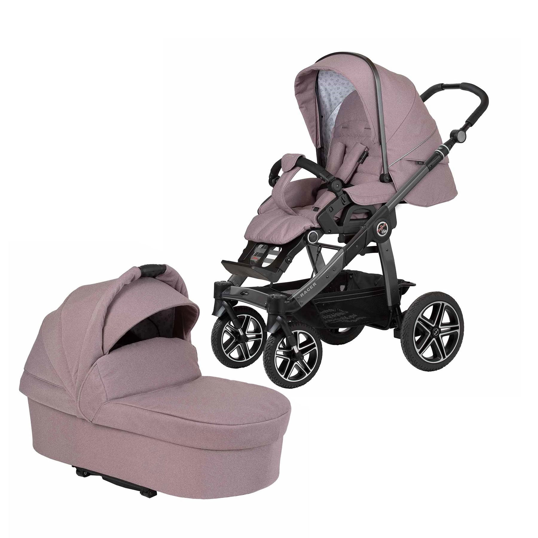 Hartan Racer GTS Kinderwagen mit Falttasche Trend, Farbe Lovely Teddy 2023