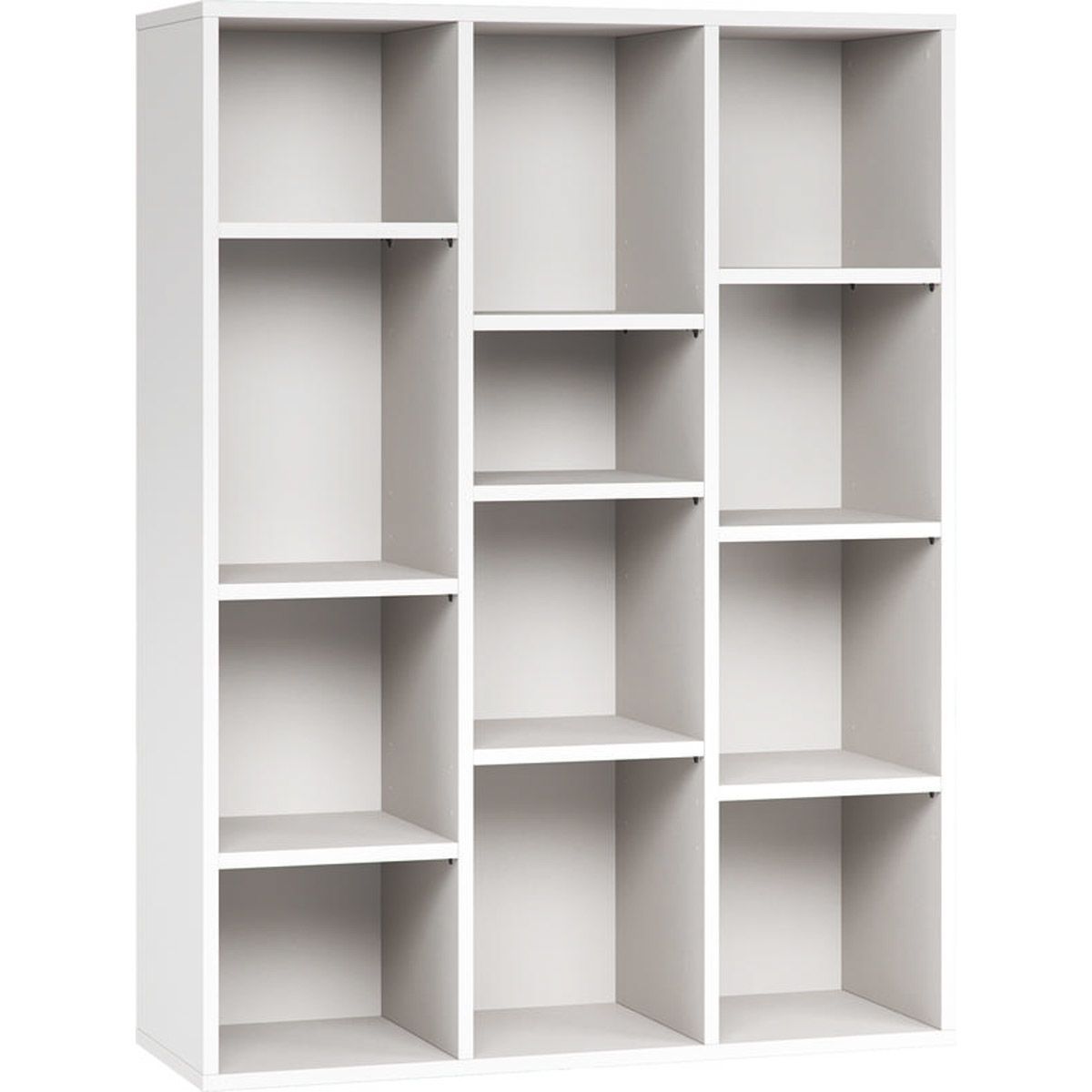 VOX Simple niedriges Bücherregal Farbe wählbar (weiß, Antirutsch-Matte 4er-Set (4015566))