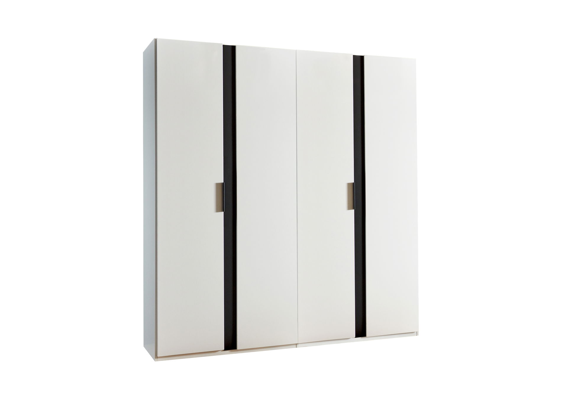 Wimex Rimini Drehtürenschrank 200CM Weiss / Graphit