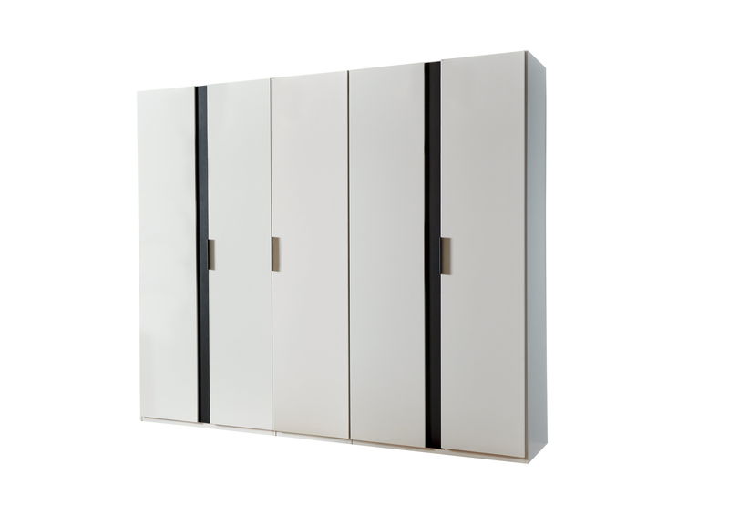 Wimex Rimini Drehtürenschrank 250CM Weiss / Graphit Wimex Rimini Drehtürenschrank 250CM Weiss / Graphit