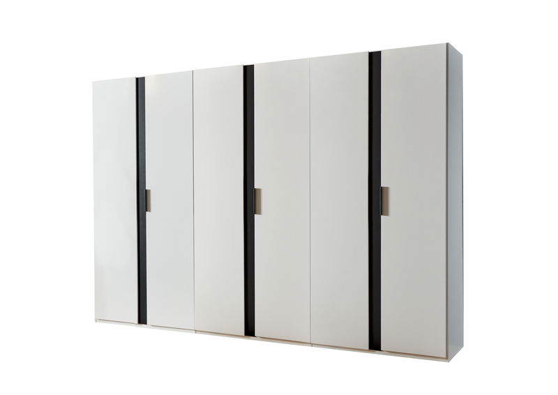 Wimex Rimini Drehtürenschrank 300CM Weiss / Graphit Wimex Rimini Drehtürenschrank 300CM Weiss / Graphit