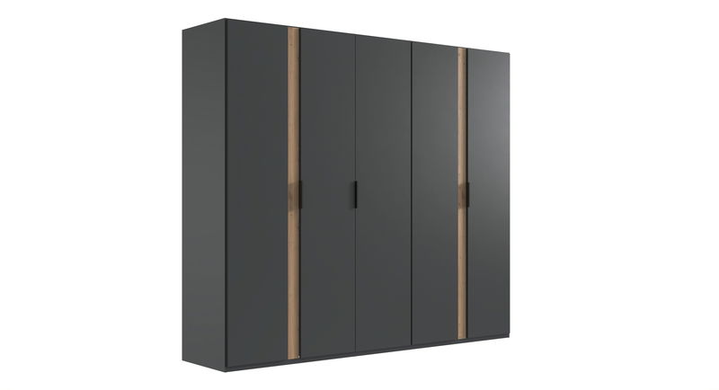Wimex Rimini Drehtürenschrank 250CM Graphit / Artisan Eiche Nachbildung Wimex Rimini Drehtürenschrank 250CM Graphit / Artisan Eiche Nachbildung
