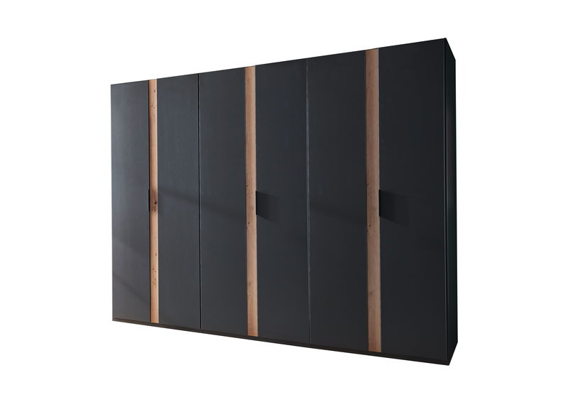 Wimex Rimini Drehtürenschrank 300CM Graphit / Artisan Eiche Nachbildung Wimex Rimini Drehtürenschrank 300CM Graphit / Artisan Eiche Nachbildung