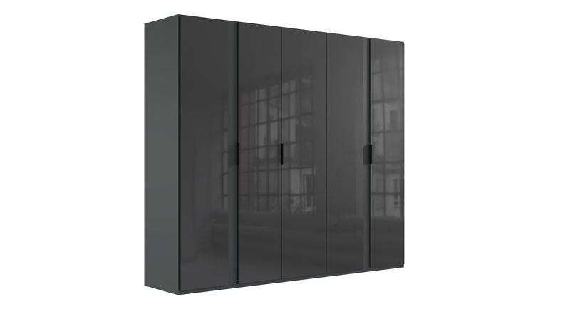 Wimex RiminiGlas Drehtürenschrank 250CM Graphit / Glas Grey Wimex RiminiGlas Drehtürenschrank 250CM Graphit / Glas Grey