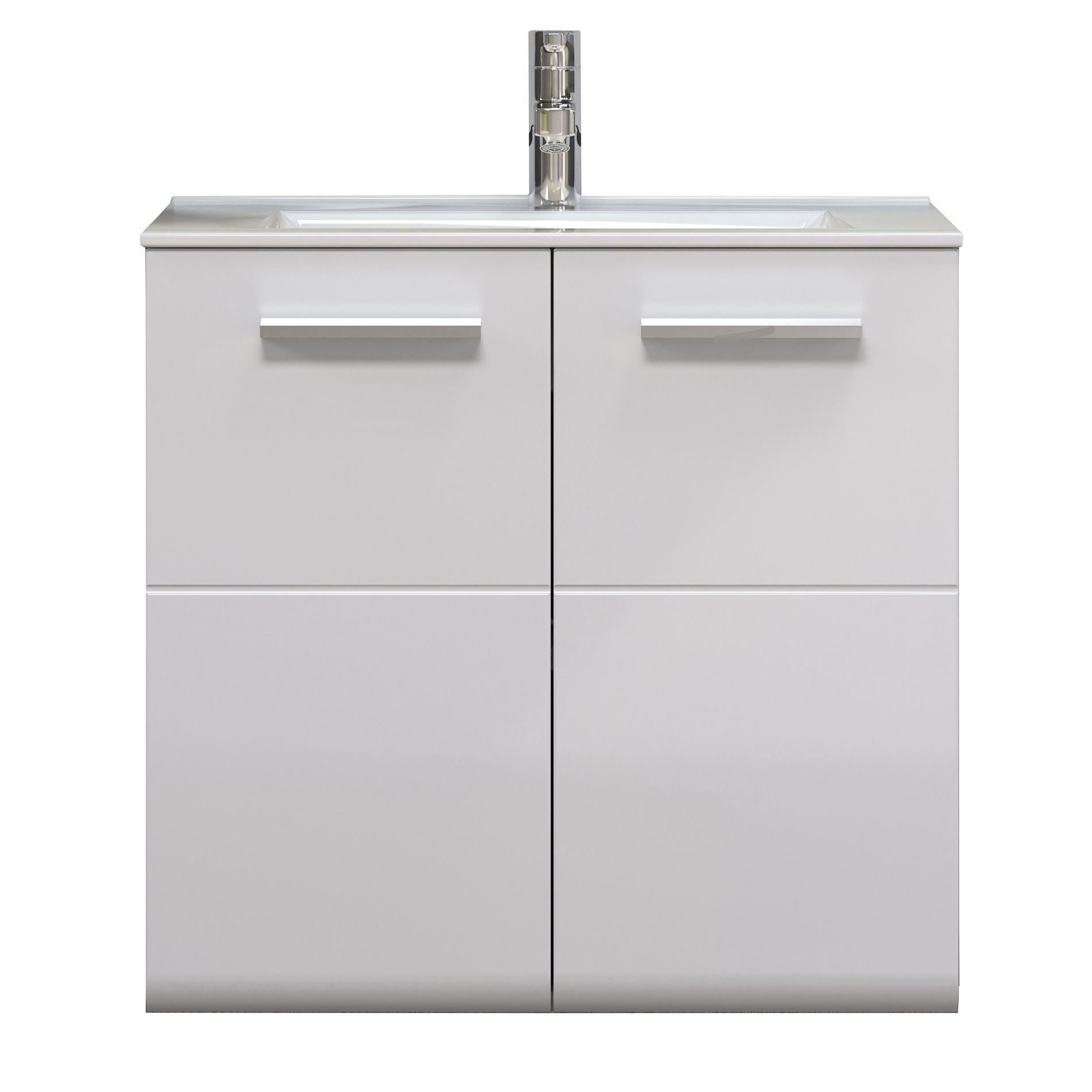 trendteam Hängewaschbeckenunterschrank 2-türig inkl.Waschbecken Riva