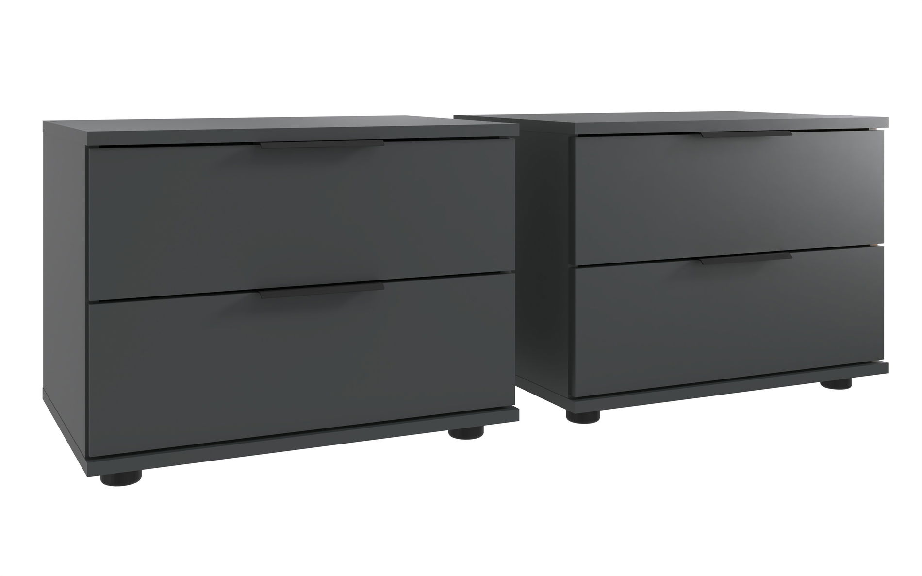 Wimex Rotterdam Nachtschrank 2S Paar Grafit/Artisan-Eiche-Nachbildung