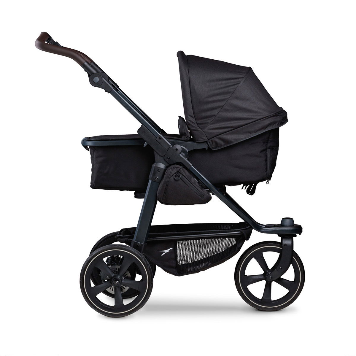 tfk mono 2 Kombi Kinderwagen schwarz mit Luftkammer Radset