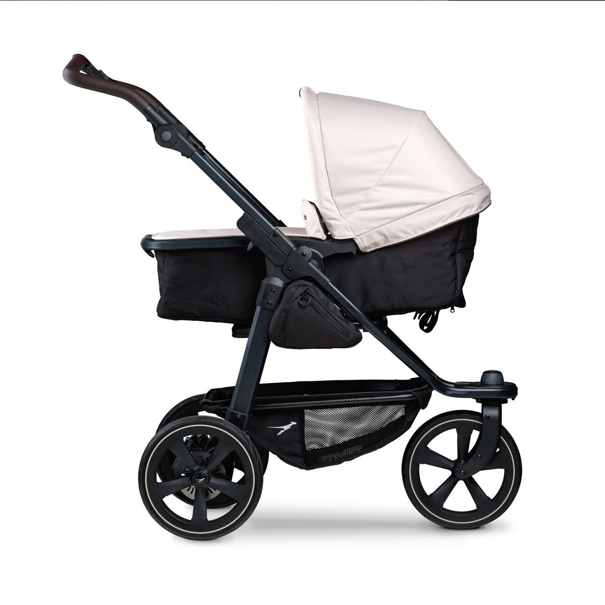 tfk mono 2 Kombi Kinderwagen sand mit Luftkammer Radset