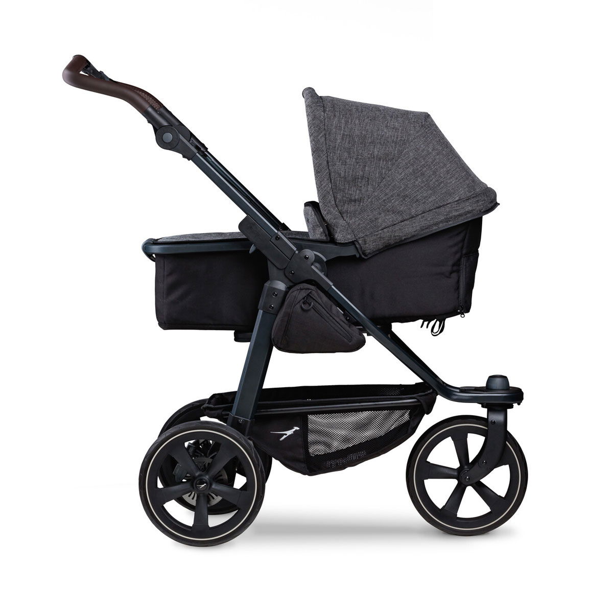 tfk mono 2 Kombi Kinderwagen premium anthrazit mit Luftkammer Radset