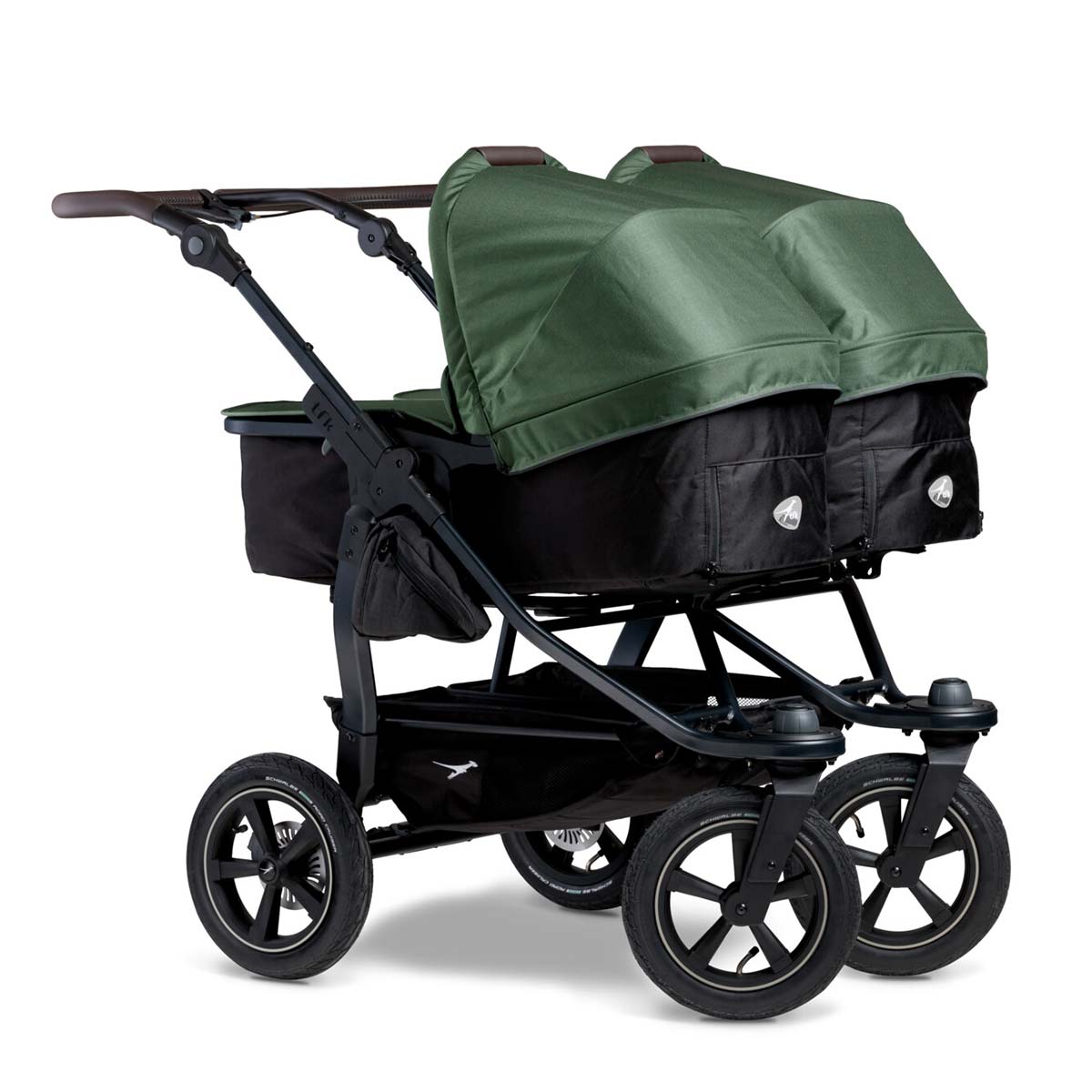 tfk duo 2 Kombi Kinderwagen olive Luftrad-Set
