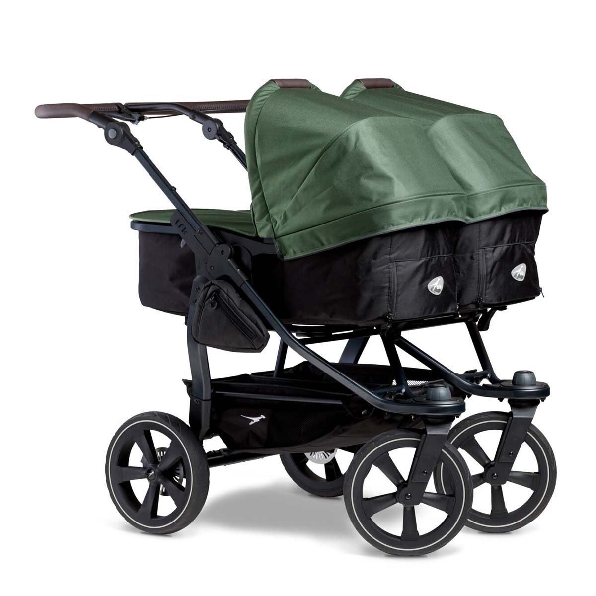 tfk duo 2 Kombi Kinderwagen olive Luftkammer Radset
