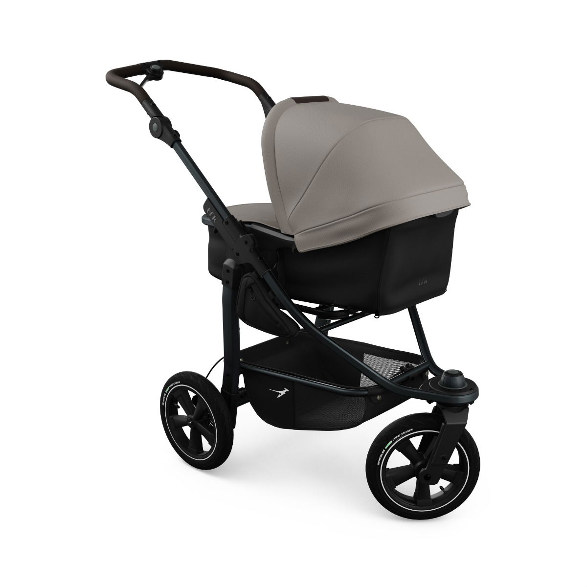 tfk mono3 Kinderwagen sand mit Luftrad-Set
