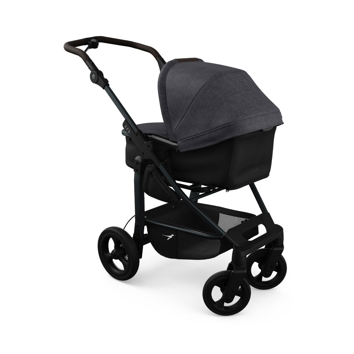 tfk mono4 Kinderwagen premium schwarz mit Luftkammer Radset