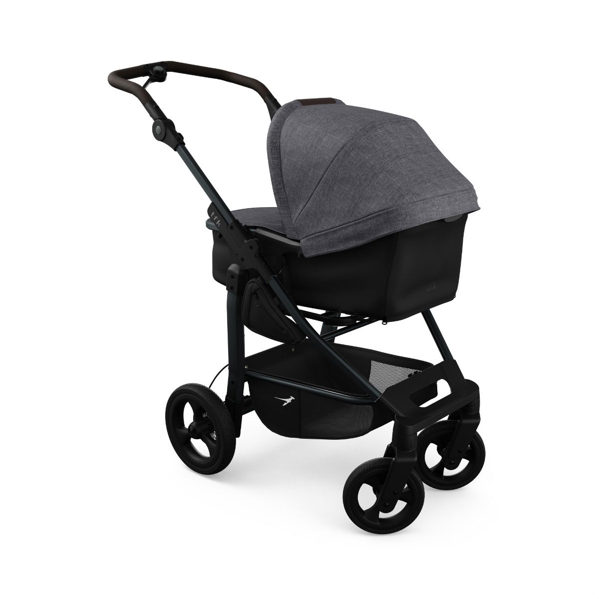 tfk mono4 Kinderwagen premium grau mit Luftkammer Radset