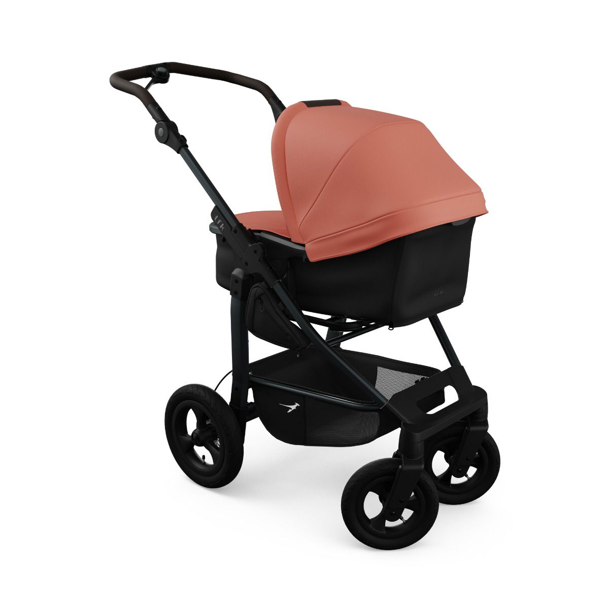 tfk mono4 Kinderwagen lachs mit Luftrad-Set