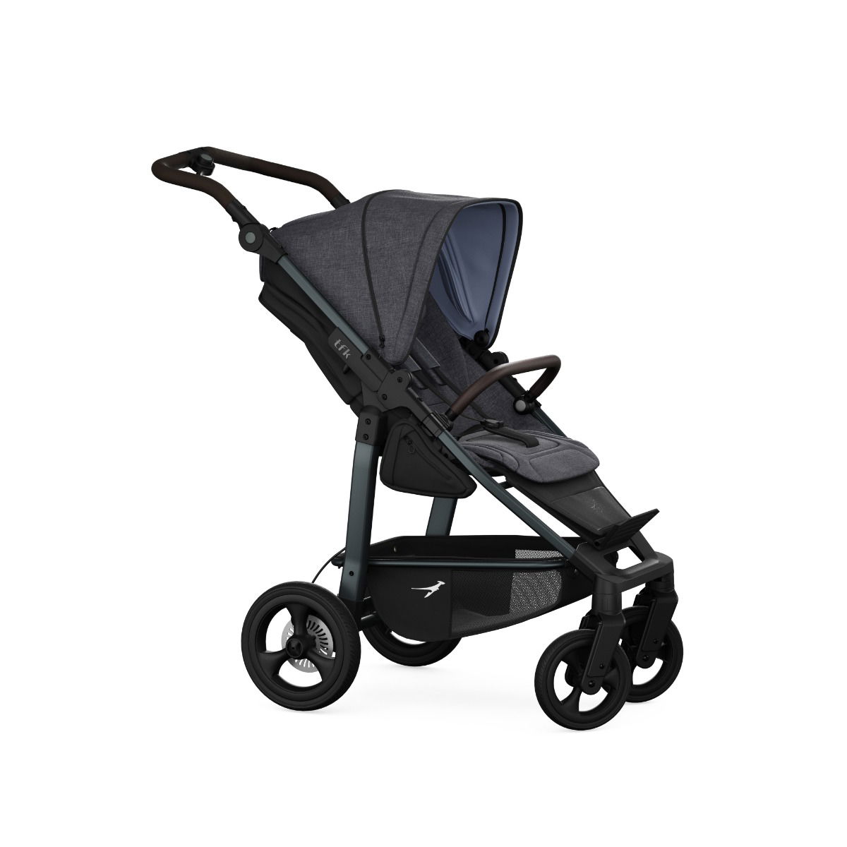 tfk mono4 Sportwagen premium schwarz mit Luftkammer Radset