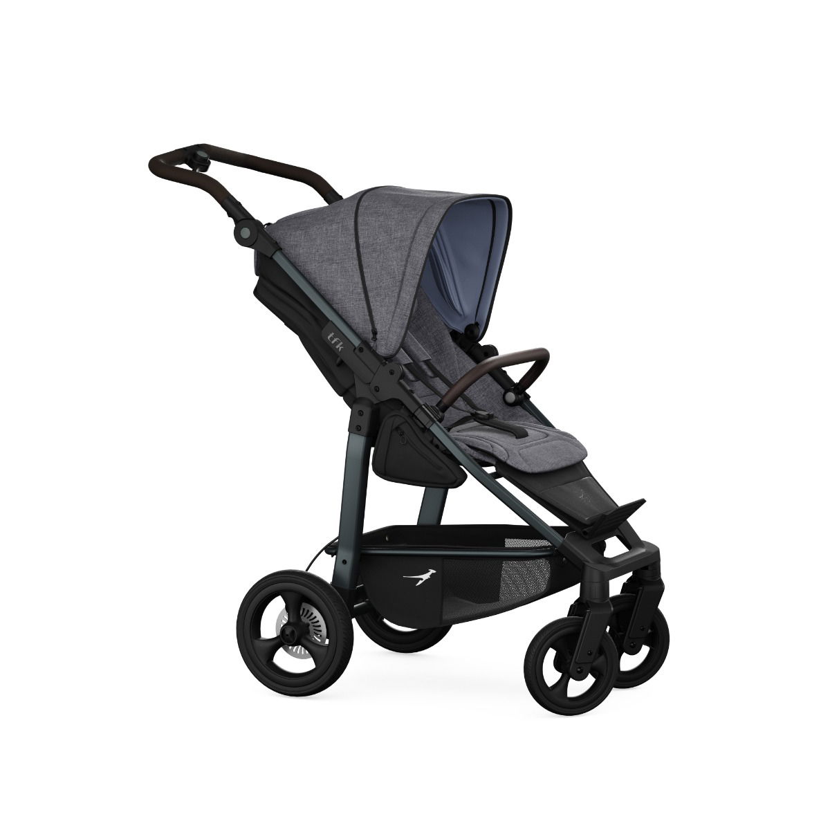 tfk mono4 Sportwagen premium grau mit Luftkammer Radset