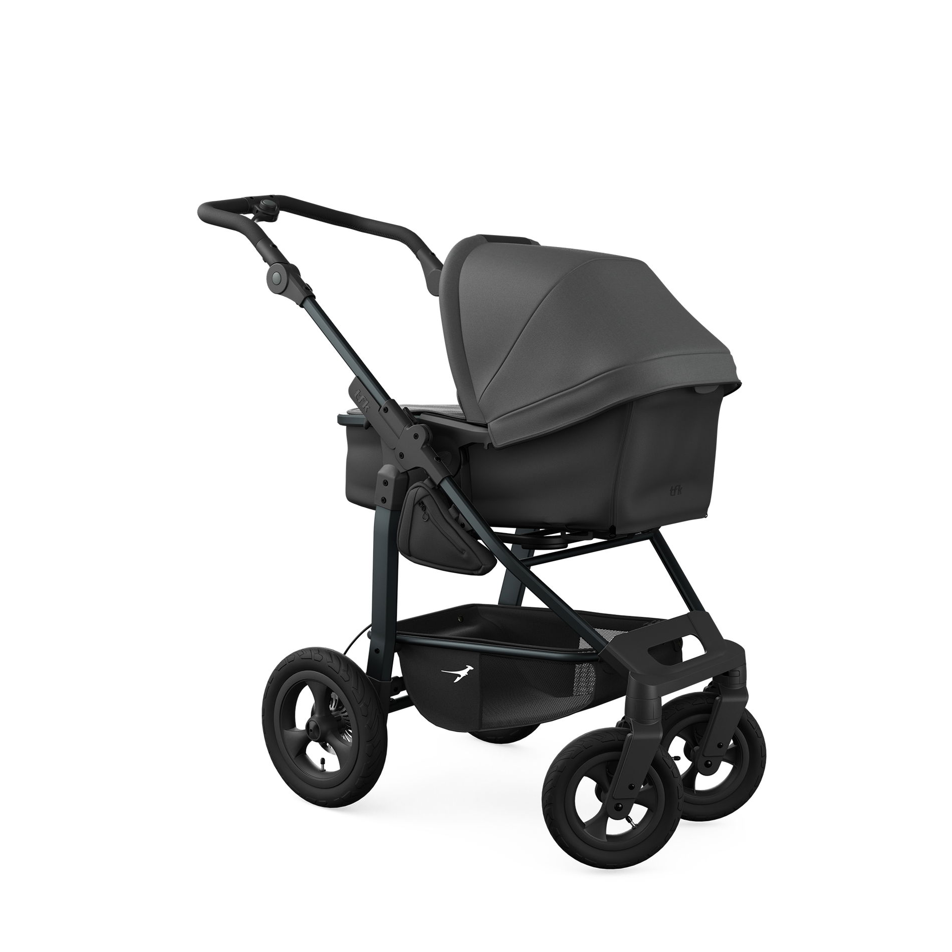 tfk mono4 Kinderwagen grau mit Luftrad-Set