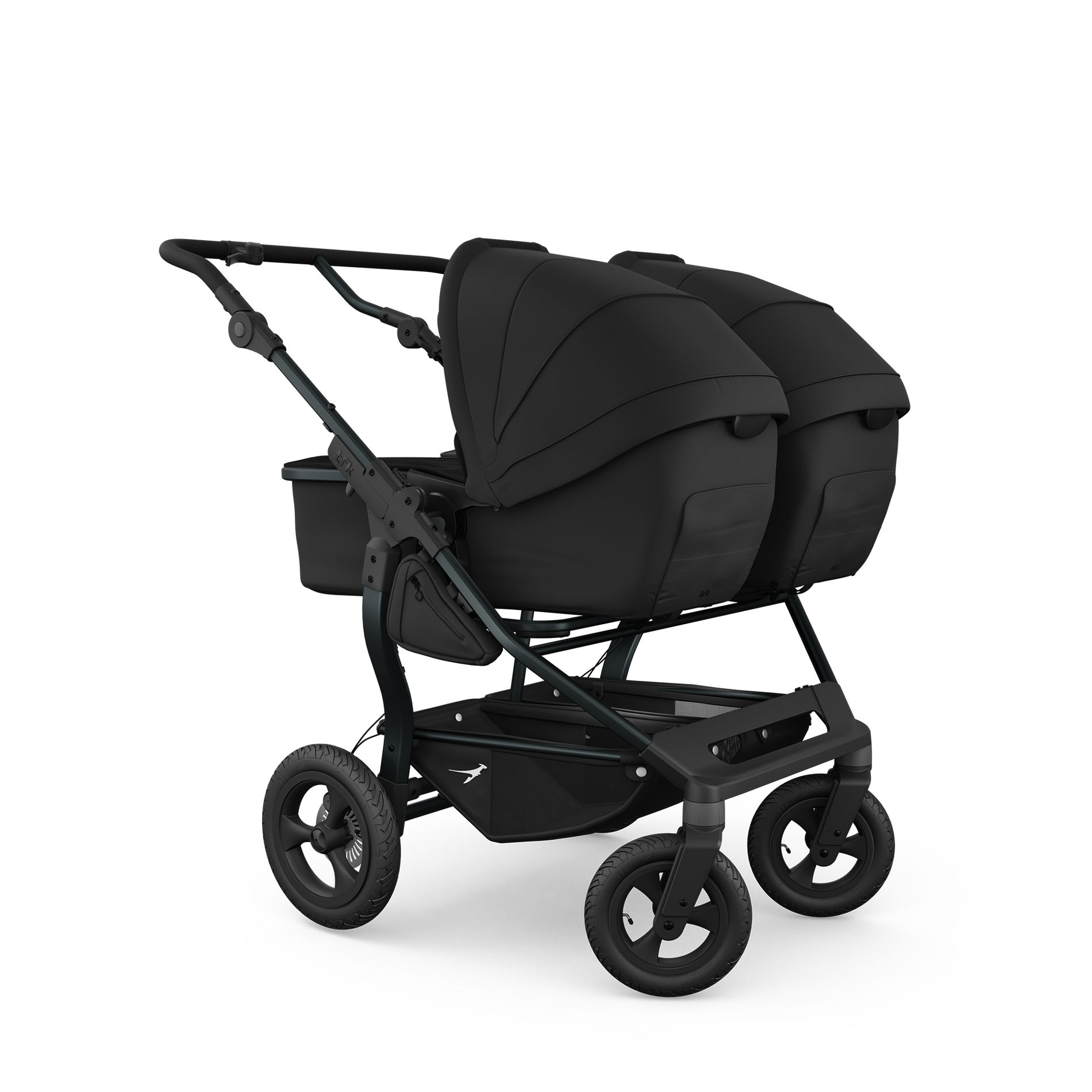 tfk duo Kinderwagen 2in1 schwarz mit Luftrad-Set