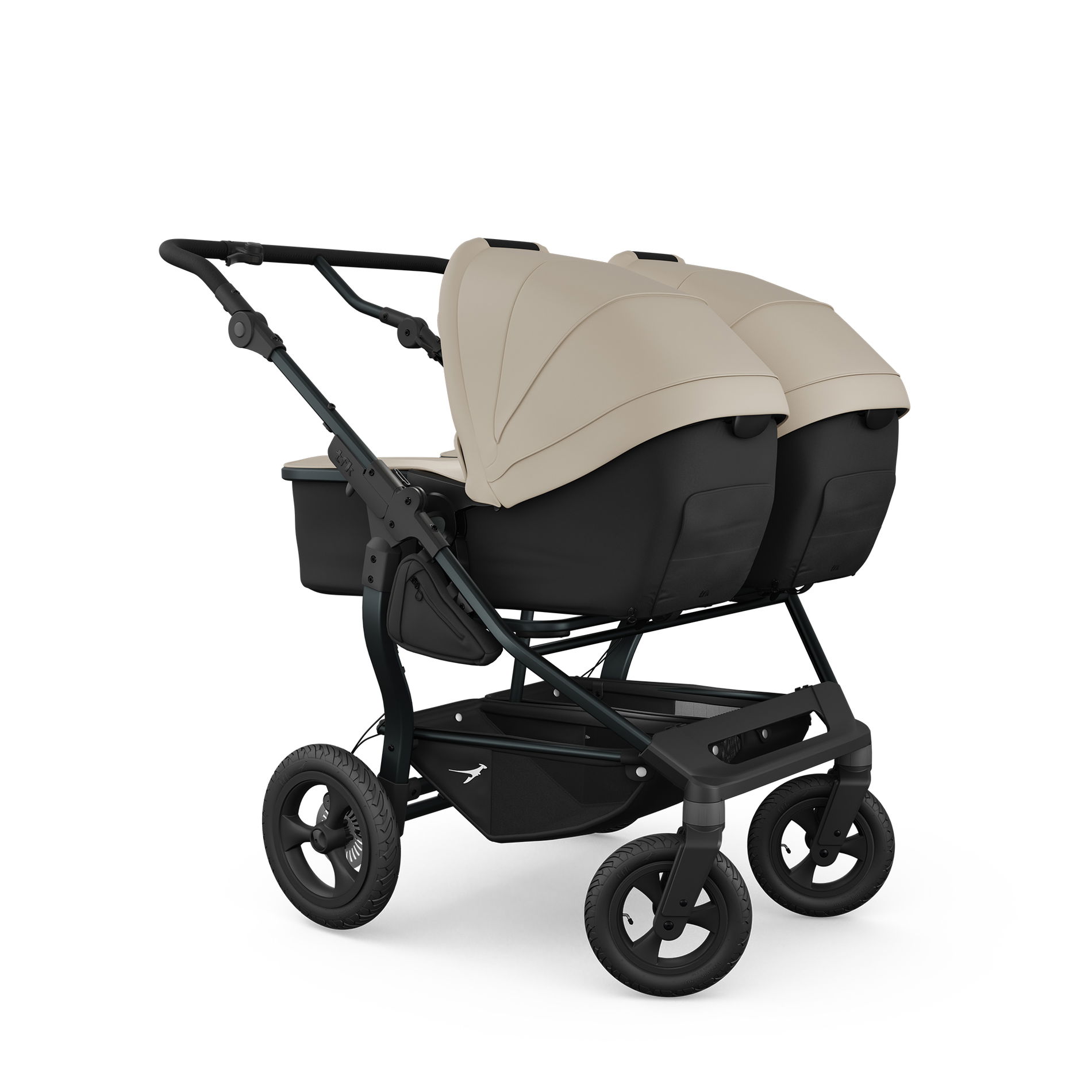 tfk duo Kinderwagen 2in1 sand mit Luftrad-Set