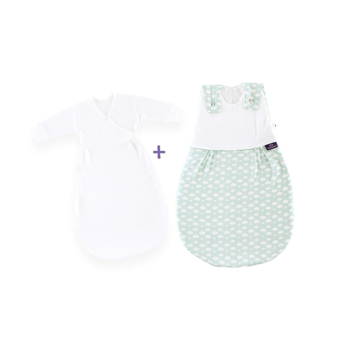 Träumeland Babyschlafsack-Set Wolke mint
