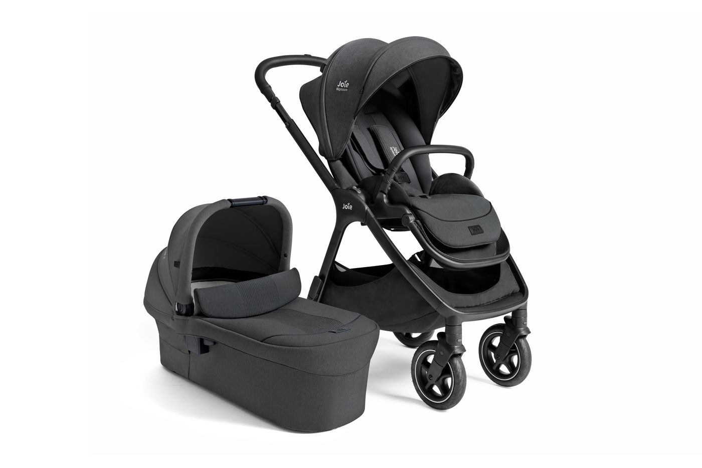 Joie Signature Kombi-Kinderwagen Finiti inkl. Babywanne Ramble XL Ebony