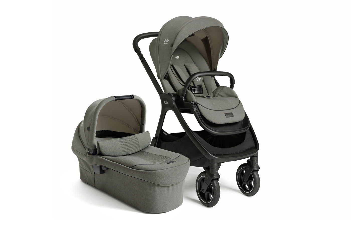 Joie Signature Kombi-Kinderwagen Finiti inkl. Babywanne Ramble XL Evergreen