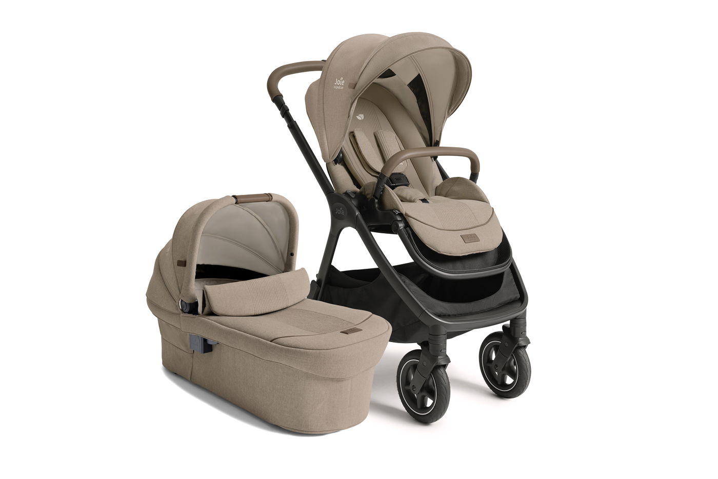 Joie Signature Kombi-Kinderwagen Finiti inkl. Babywanne Ramble XL Sandstone