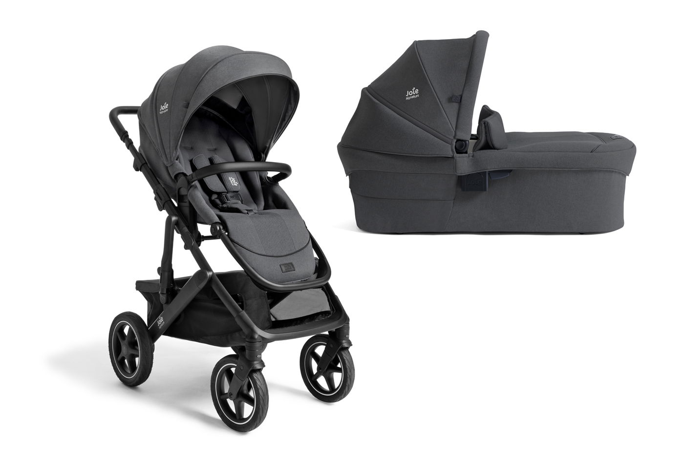 Joie Signature Kombi-Kinderwagen Vinca inkl. Babywanne Ramble XL Ebony