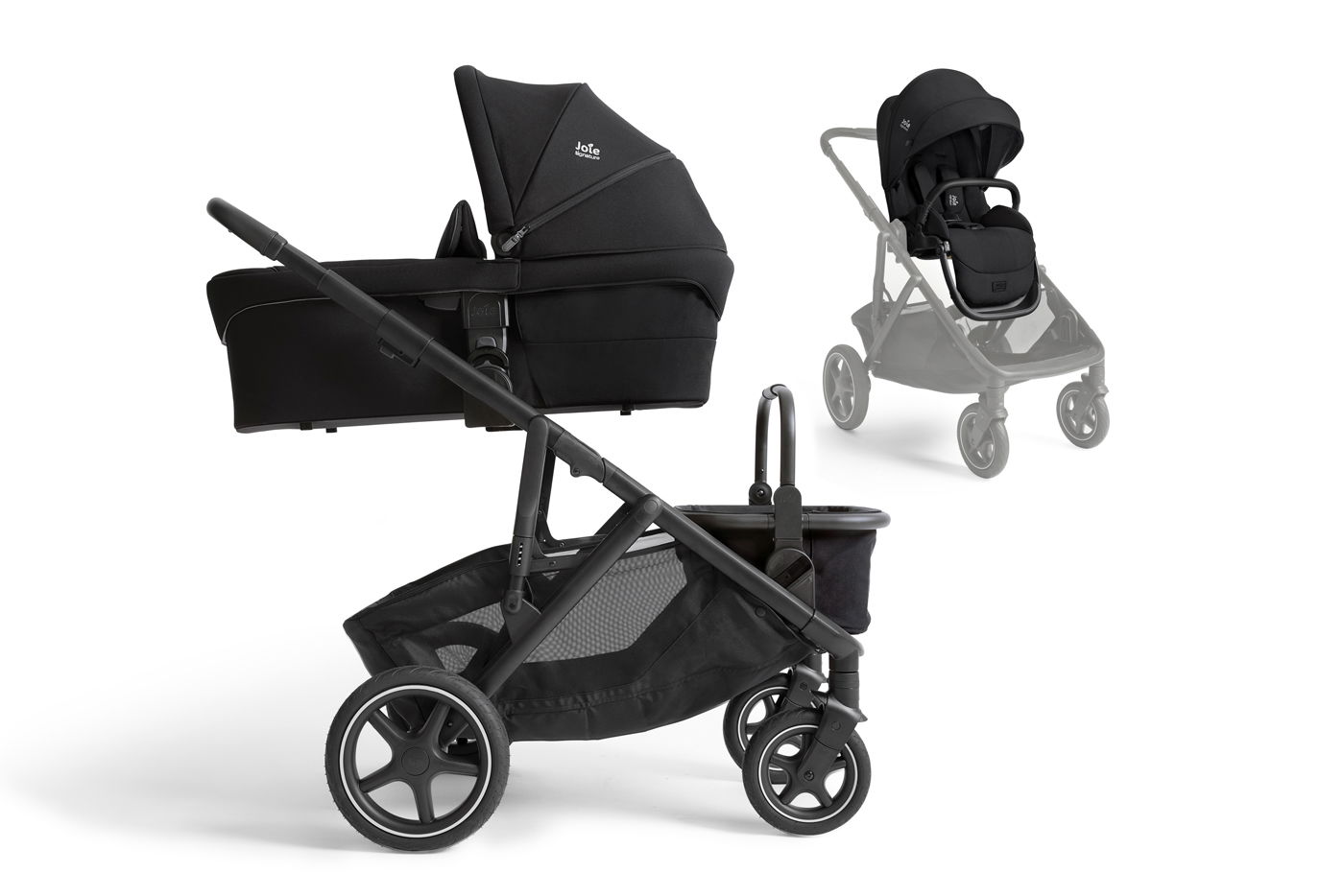 Joie Signature Versiti Kinderwagen inkl. Babywanne Ramble XL Eclipse