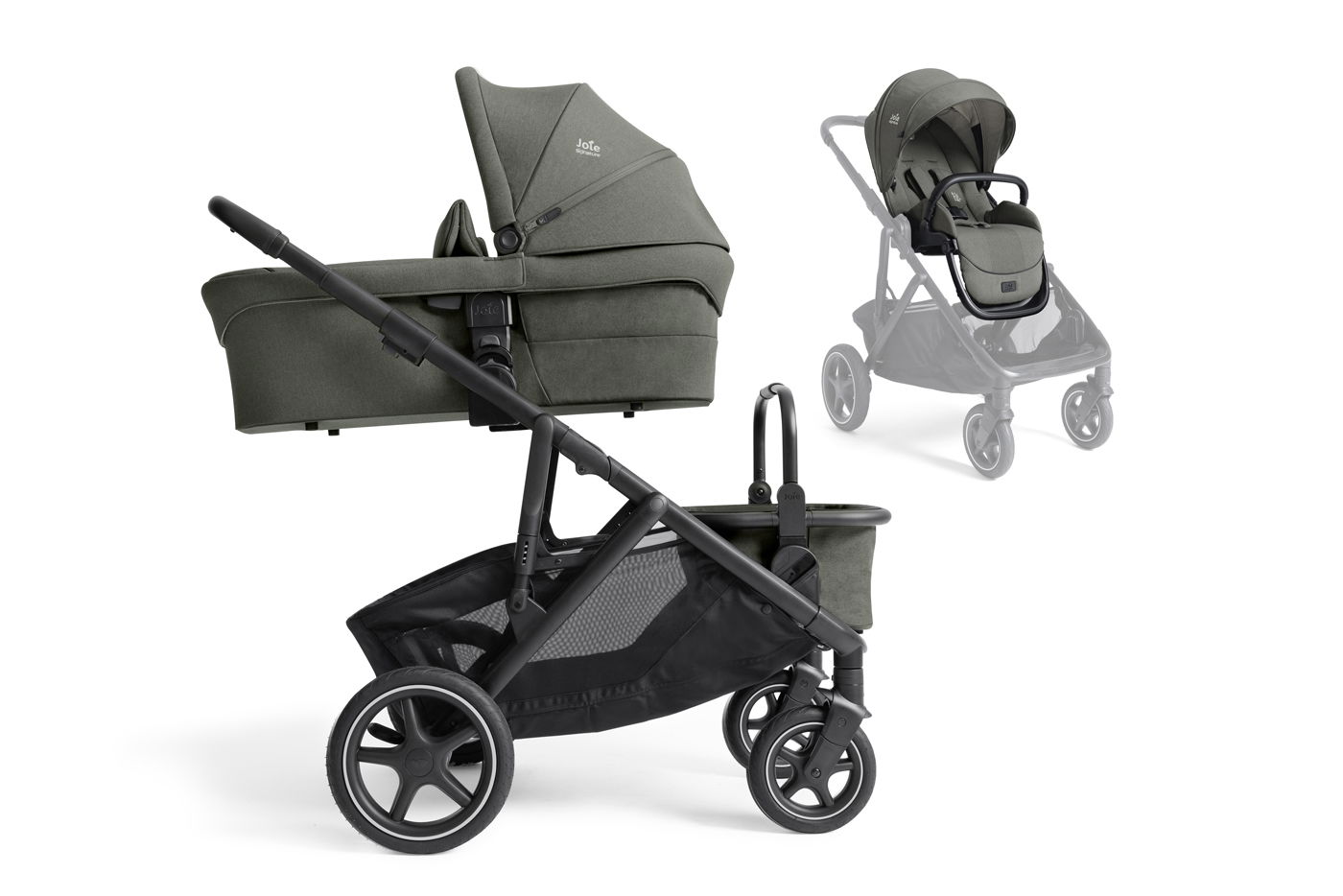 Joie Signature Versiti Kinderwagen inkl. Babywanne Ramble XL Evergreen