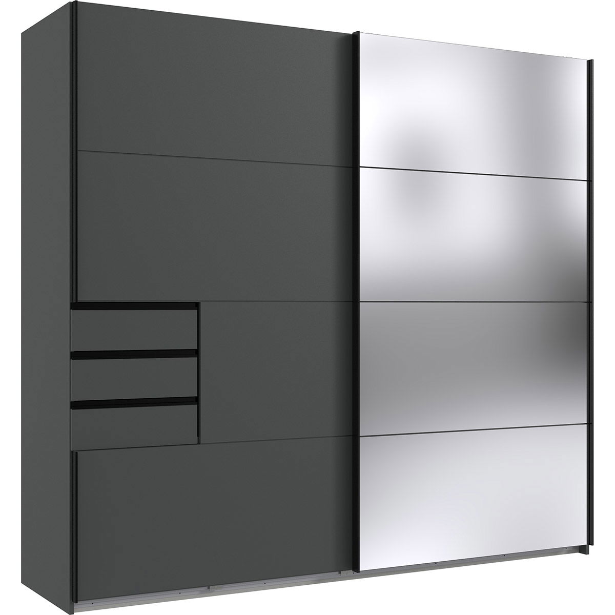 Wimex Saigon Schwebetürenschrank 225 cm Graphit