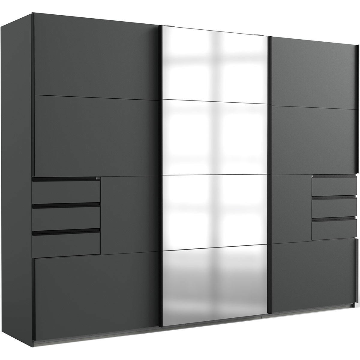 Wimex Saigon Schwebetürenschrank 270 cm Graphit