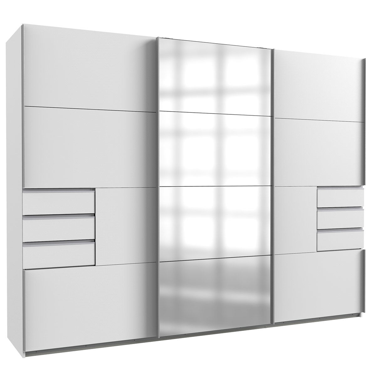 Wimex Saigon Schwebetürenschrank 270 cm Weiß