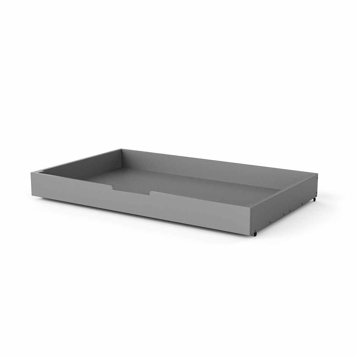 Nature Kid Bettkasten grau 90 x 160 cm mit Rollen