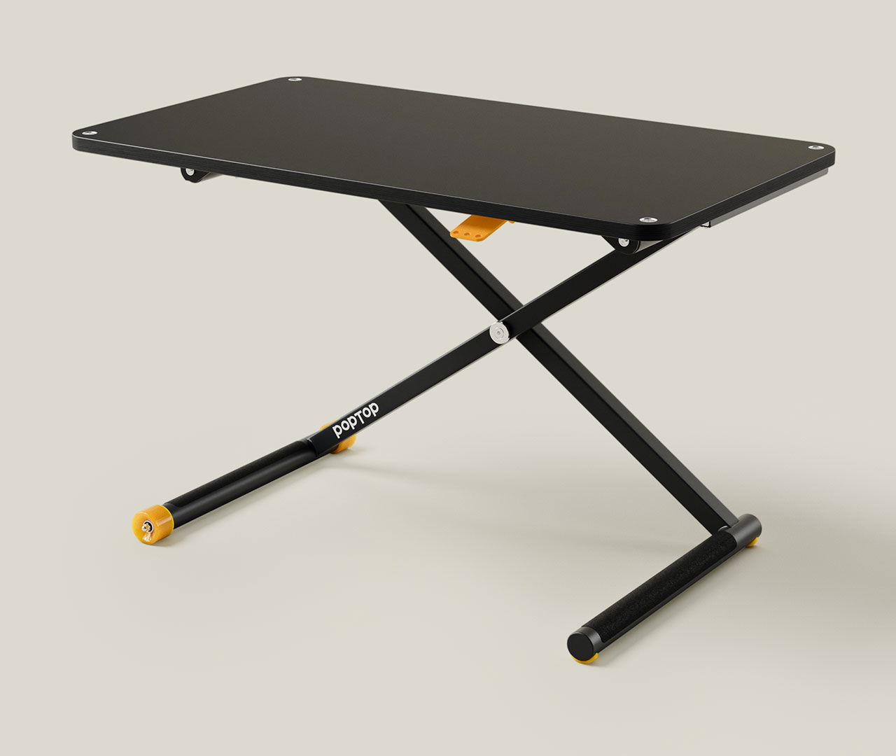 poptop Kinderschreibtisch schwarz höhenverstellbar
